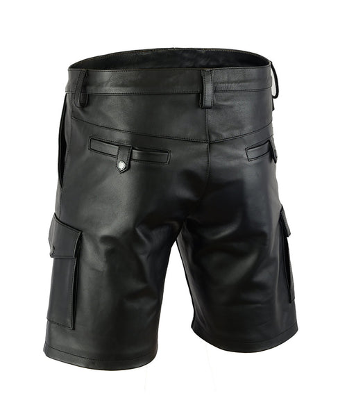 Black leather SHorts